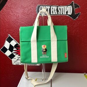 Raelra Green Messenger Bag